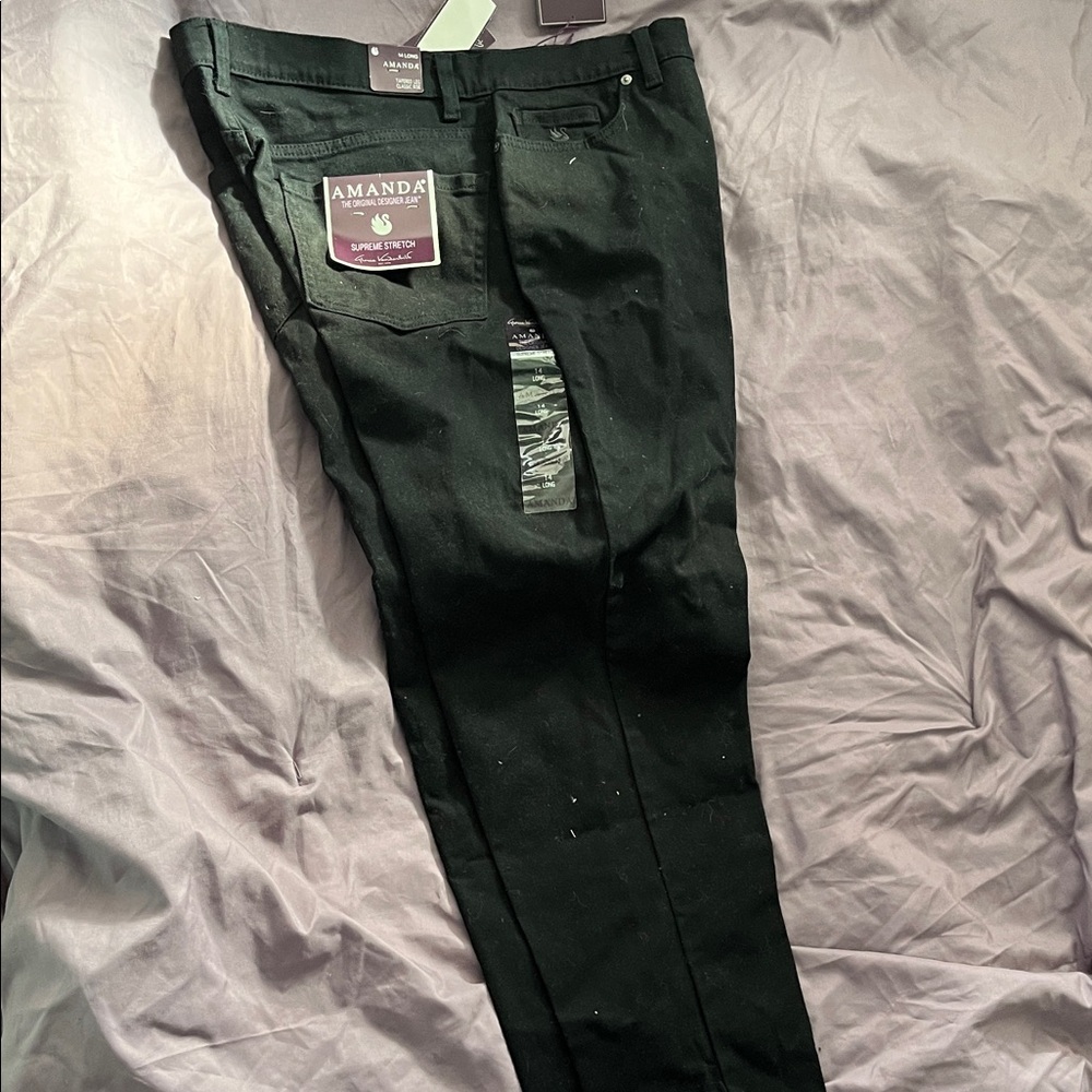 Gloria Vanderbilt Men's Slim Straight Black Jeans